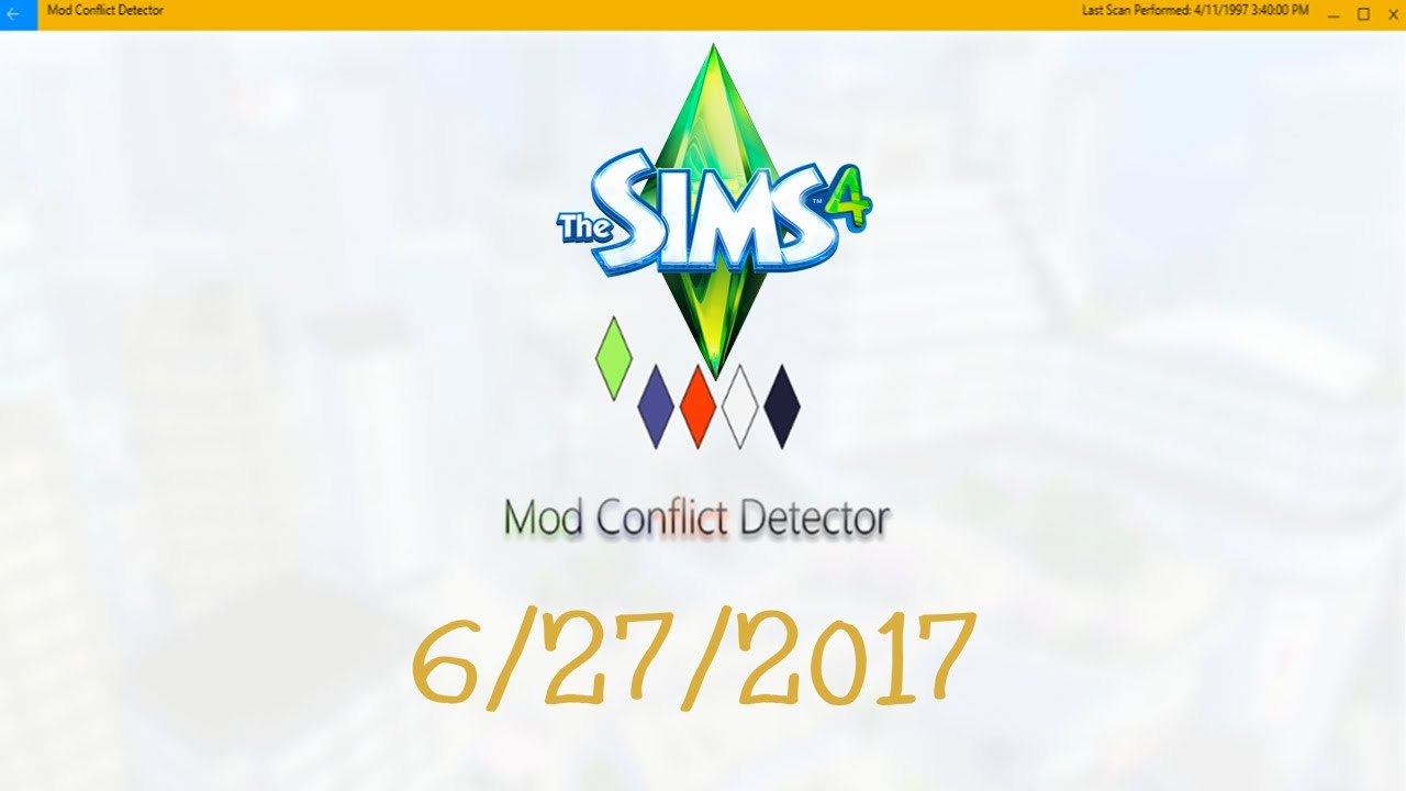 sims 4 mod conflict detector unable to load game components disabled